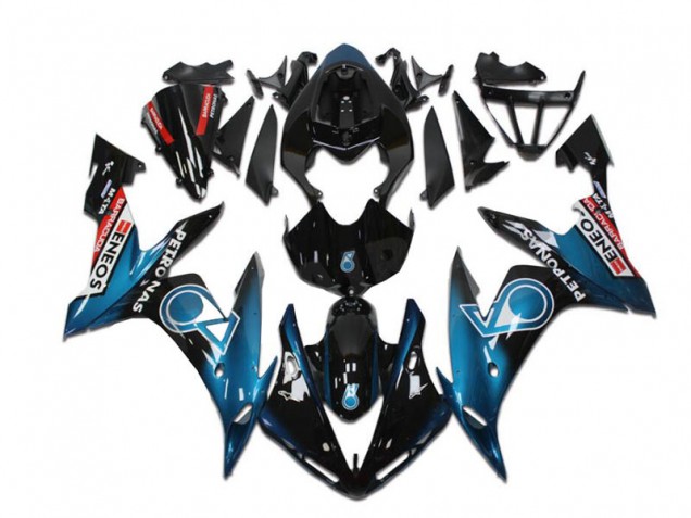 Carene Moto Yamaha YZF R1 2004-2006 - Blu Verde Acqua Nero Lucido Rosso Petronas ENEOS