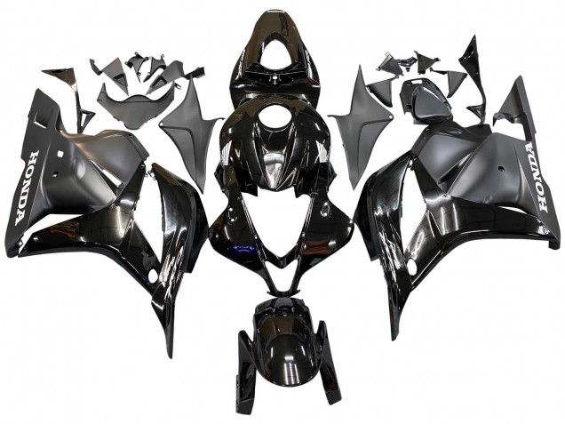 Carene Moto Honda CBR600RR 2009-2012 - Nero Lucido Nero Opaco