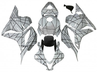 Carene Moto Honda CBR600RR 2009-2012 - Bianco Grigio Nero Linea