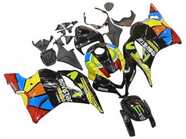 Carene Moto Honda CBR600RR 2009-2012 - Nero Multicolore MoviStar