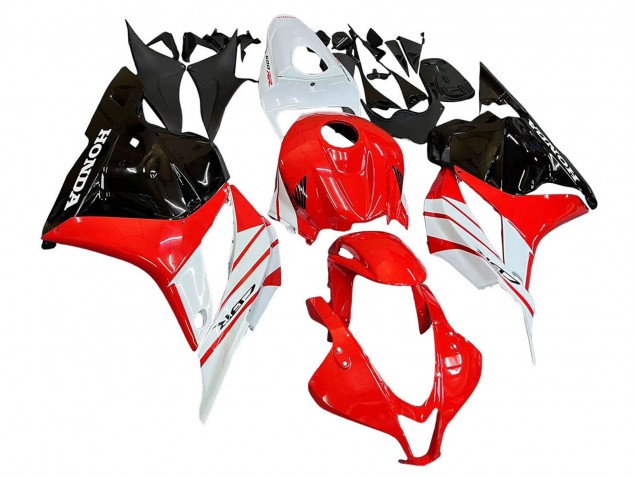 Carena Moto Honda CBR600RR 2009-2012 - Bianco Rosso Nero Lucido