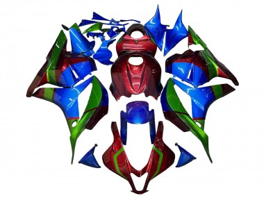 Carene Moto Honda CBR600RR 2009-2012 - Blu Rosso Verde