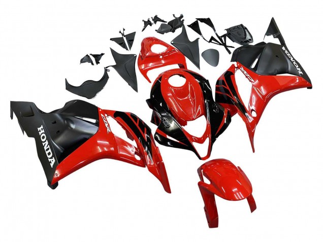 Carene Moto Honda CBR600RR 2009-2012 - Rosso Nero Lucido Nero Opaco Banda