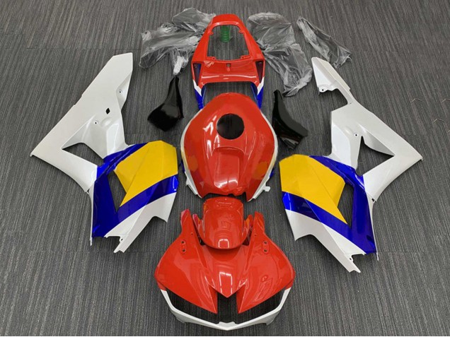 Carene Moto Honda CBR600RR 2009-2012 - Bianco Blu Giallo Rosso