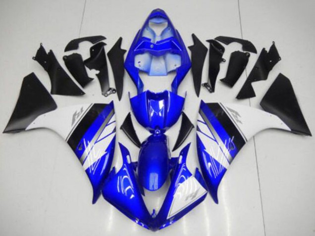 Carene Moto Yamaha YZF R1 2009-2011 - Blu Bianco Nero Opaco