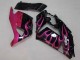 Carene Moto Kawasaki ZX14R ZZR1400 2006-2011 - Nero Lucido Rosso Rosa Fiamma