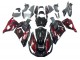 Kit Carena Moto Kawasaki ZX14R ZZR1400 2006-2011 - Nero Lucido Rosso Fiamma