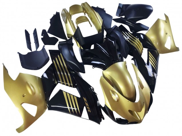 Carene Moto Kawasaki ZX14R ZZR1400 2006-2011 - Oro Nero