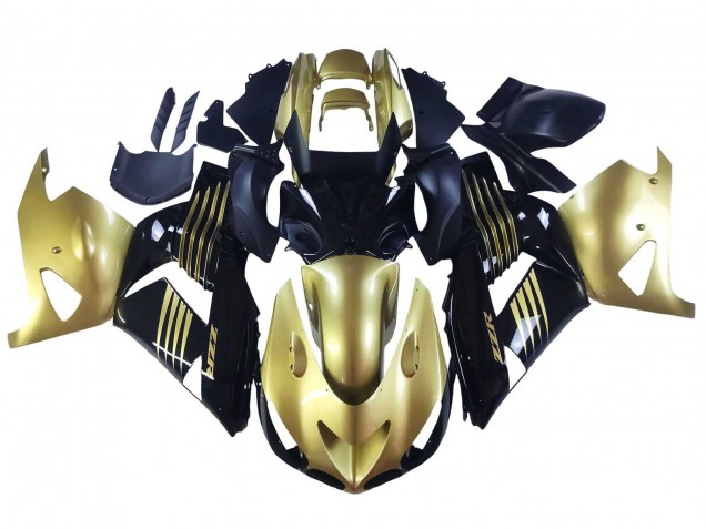Carene Moto Kawasaki ZX14R ZZR1400 2006-2011 - Oro Nero