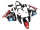 Carene Moto Kawasaki ZX6R 2000-2002 - Nero Lucido Rosso Blu Rosso PlayStation 2