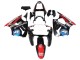 Carene Moto Kawasaki ZX6R 2000-2002 - Nero Lucido Rosso Blu Rosso PlayStation 2