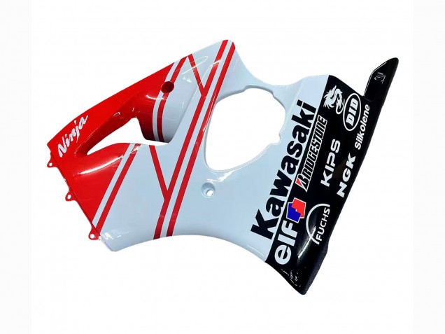 Carene Moto Kawasaki ZX6R 2000-2002 - Bianco Rosso Nero
