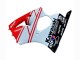 Carene Moto Kawasaki ZX6R 2000-2002 - Bianco Rosso Nero
