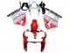 Carene Moto Kawasaki ZX6R 2000-2002 - Bianco Rosso Nero