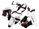 Carene Moto Kawasaki ZX6R 2000-2002 - Bianco Nero Rosso Mostro