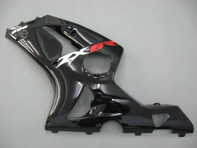 Carene Moto Kawasaki ZX6R 2003-2004 - Nero Lucido
