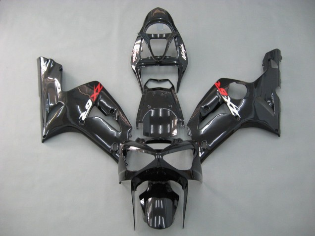 Carene Moto Kawasaki ZX6R 2003-2004 - Nero Lucido