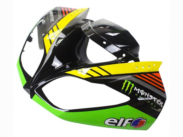 Carene Moto Kawasaki ZX6R 2009-2012 - Verde Nero Lucido Giallo Bianco Rosso Elf Mostro