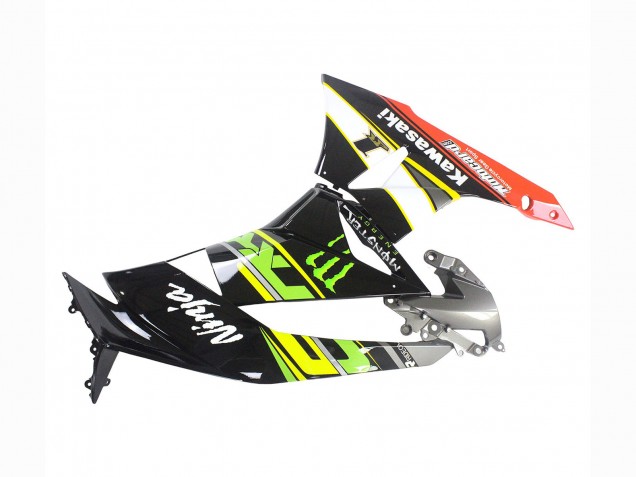 Carene Moto Kawasaki ZX6R 2009-2012 - Verde Nero Lucido Giallo Bianco Rosso Elf Mostro
