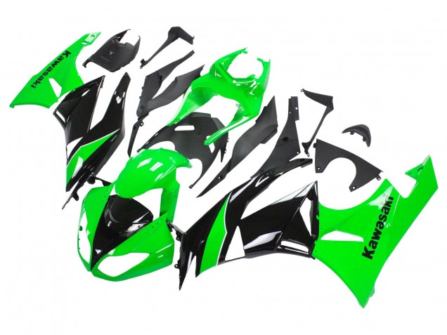 Carene Moto Kawasaki ZX6R 2009-2012 - Verde Nero Lucido