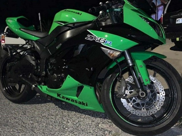 Carene Moto Kawasaki ZX6R 2009-2012 - Verde Nero Lucido