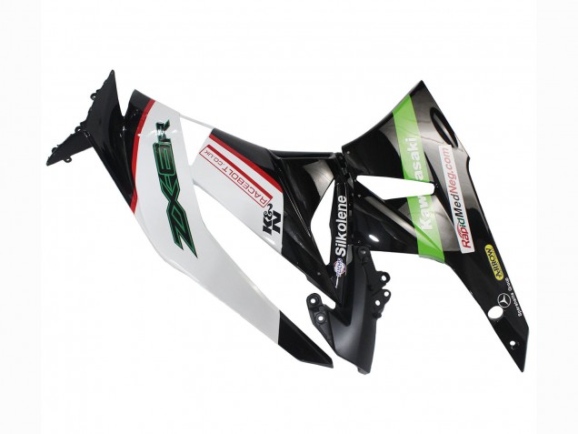 Carene Moto Kawasaki ZX6R 2009-2012 - Bianco Rosso Nero Verde
