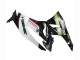 Carene Moto Kawasaki ZX6R 2009-2012 - Bianco Rosso Nero Verde