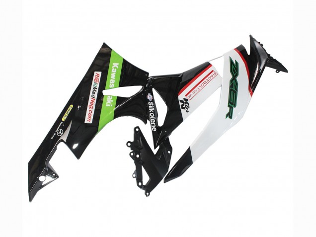 Carene Moto Kawasaki ZX6R 2009-2012 - Bianco Rosso Nero Verde
