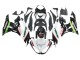 Carene Moto Kawasaki ZX6R 2009-2012 - Bianco Rosso Nero Verde