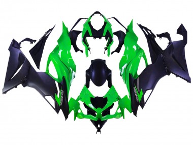 Carene Moto Kawasaki ZX6R 2019-2022 - Verde Nero Opaco