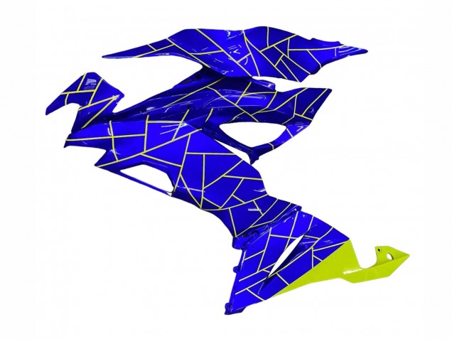Carene Moto Kawasaki ZX6R 2019-2022 - Blu Giallo