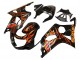 Carene Moto Suzuki GSXR1000 2000-2002 - Nero Lucido Arancia Fiamma