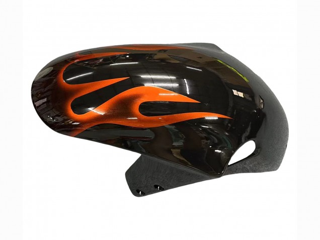 Carene Moto Suzuki GSXR1000 2000-2002 - Nero Lucido Arancia Fiamma