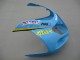 Carene Moto Suzuki GSXR1000 2000-2002 - Azzurro Chiaro Giallo Nero Motul Rizla