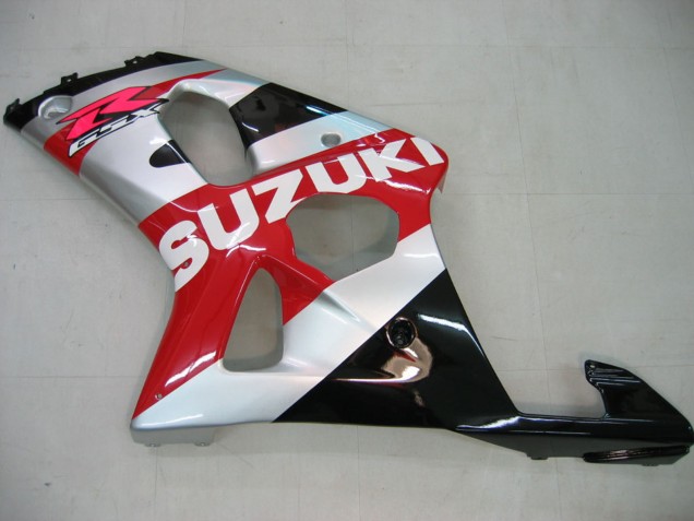 Carene Moto Suzuki GSXR1000 2000-2002 - Rosso Argento Bianco Nero