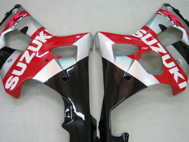Carene Moto Suzuki GSXR1000 2000-2002 - Rosso Argento Bianco Nero