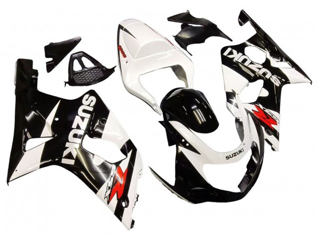 Carene Moto Suzuki GSXR1000 2000-2002 - Bianco Nero Lucido Rosso