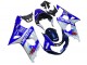 Carene Moto Suzuki GSXR1000 2000-2002 - Blu Bianco Argento Castrol Dunlop
