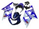 Carene Moto Suzuki GSXR1000 2000-2002 - Blu Bianco Argento Castrol Dunlop