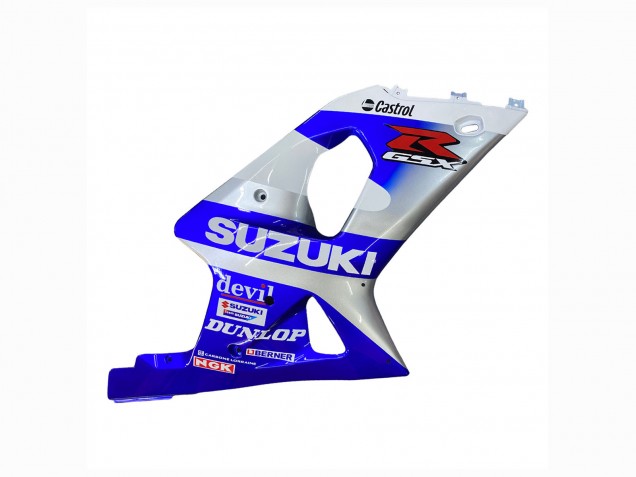 Carene Moto Suzuki GSXR1000 2000-2002 - Blu Bianco Argento Castrol Dunlop