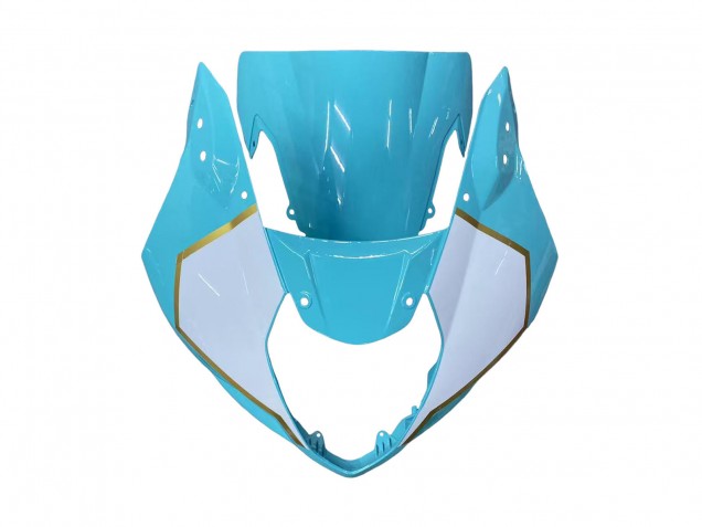 Carene Moto Suzuki GSXR 1000 2003-2004 - Bianco Azzurro Chiaro Oro