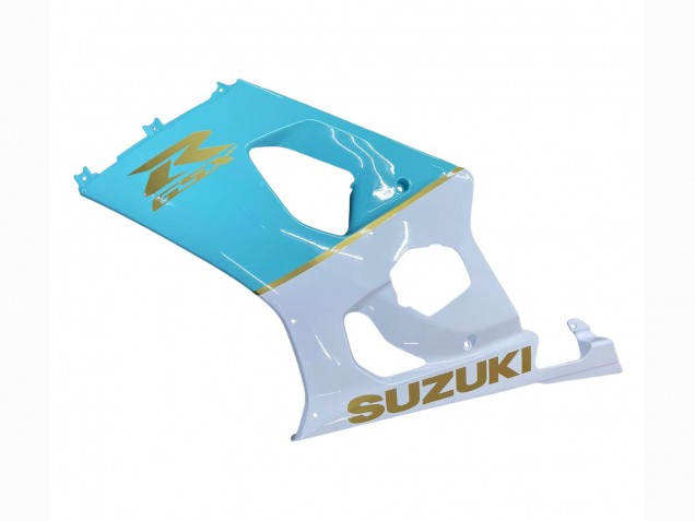 Carene Moto Suzuki GSXR 1000 2003-2004 - Bianco Azzurro Chiaro Oro