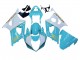 Carene Moto Suzuki GSXR 1000 2003-2004 - Bianco Azzurro Chiaro Oro
