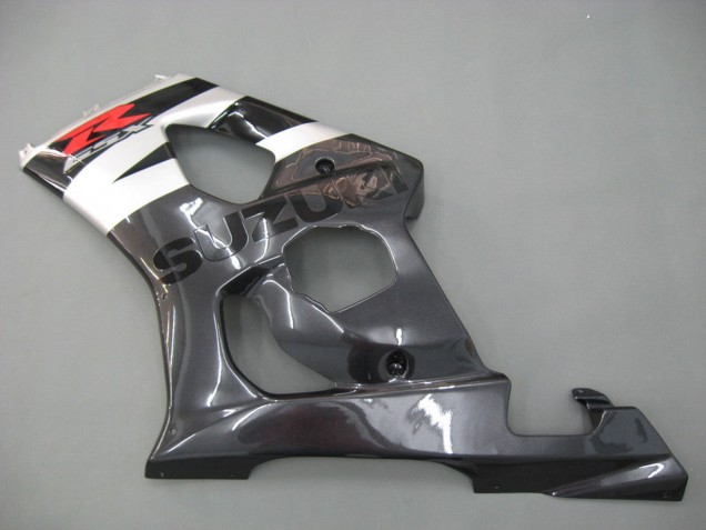 Carene Moto Suzuki GSXR 1000 2003-2004 - Nero Lucido Bianco Grigio Rosso