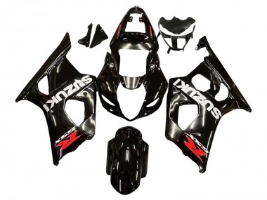 Carene Moto Suzuki GSXR 1000 2003-2004 - Nero Lucido Bianco Rosso Decals