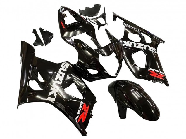 Carene Moto Suzuki GSXR 1000 2003-2004 - Nero Lucido Bianco Rosso Decals