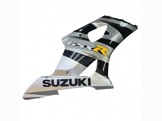 Carene Moto Suzuki GSXR 1000 2003-2004 - Nero Lucido Argento Grigio Giallo