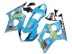 Carene Moto Suzuki GSXR 1000 2003-2004 - Azzurro Chiaro Giallo Nero Rizla Motul