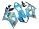 Carene Moto Suzuki GSXR 1000 2003-2004 - Azzurro Chiaro Giallo Nero Rizla Motul