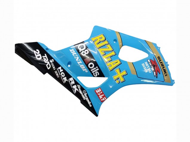 Carene Moto Suzuki GSXR 1000 2003-2004 - Azzurro Chiaro Giallo Nero Rizla Motul